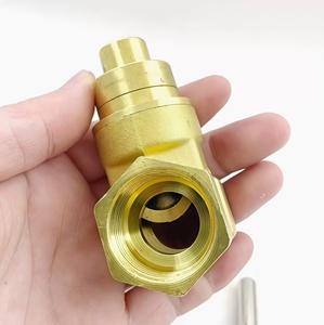 Vanne à opercule magnétique verrouillable, filetage double femelle épaissi pour compteur d'eau, coupure de sécurité - Product Image 1