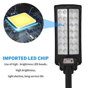 Lampione Solare da Esterno Impermeabile 400W, Lampada <span class=keywords><strong>a</strong></span> Palo IP65 Impermeabile, Illuminazione LED per Giardino e Strada - Product Image 5