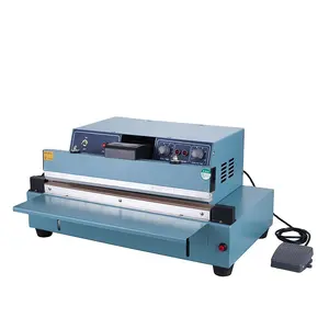 Bespacker FKR-450 Semi Auto Heat Pedal Aluminum Food Chemical Materials Plastic Bag Foot Impulse Cutter Sealer Sealing Machine