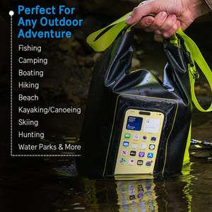 5 لتر حقيبة كروس بودي عصرية مقاومة للماء عائمة ضد الماء بولي كلوريد الفينيل مع شاشة تعمل باللمس للركوب والسباحة والرياضات المائية - Product Image 5