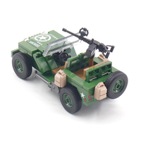Mainan Puzzle Mobil 3D Kustom Grosir Murah, Model Truk Willys, Blok Bangunan Konstruksi, Hadiah untuk Anak-Anak