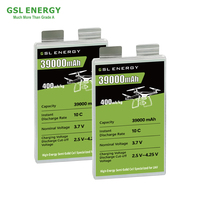 Batterie GSL ENERGY 39000mAh pour drone, cellule 400Wh/kg, lithium-ion semi-solide 3.7V 10C, pour projets de drones
