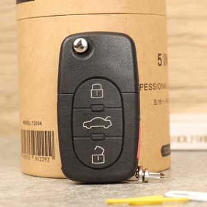 Clé de voiture à distance rabattable de haute qualité pour voiture Audi avec 4 boutons 315MHZ 48 puce Pn 1J0959753F clé à distance automatique - Product Image 6