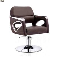 Vente directe d'usine, chaise de coiffure haut de gamme, chaise de salon de coiffure en acier inoxydable