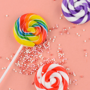 Lecca-lecca a spirale personalizzato da 12g, gusto frutta arcobaleno, caramella dura classica a spirale per bambini - Product Image 3