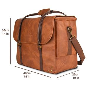 Precio <span class=keywords><strong>de</strong></span> fábrica PU cuero impermeable al aire libre picnic 6 botella vino cerveza yute botella bolsa <span class=keywords><strong>de</strong></span> transporte - Product Image 3