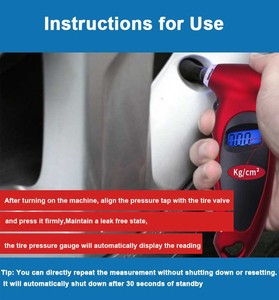 150 PSI kỹ thuật số đo áp suất lốp cho xe ô tô xe tải & xe đạp <span class=keywords><strong>4</strong></span>-thiết lập với màn hình <span class=keywords><strong>LCD</strong></span> hiển thị - Product Image 1