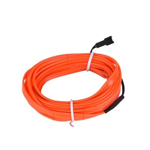 Tira de luz LED fría para coche Houyi de 5 m con encendedor de cigarrillos, 9 colores para iluminación ambiental interior de automóviles. - Product Image 2
