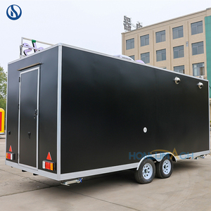 HONLU Mobile Kitchen Concession Trailer <strong>Food</strong> Truck Trailer Container <strong>Food</strong> <strong>Stand</strong> Stainless Steel Interior for Pizza Burger - Product Image 4
