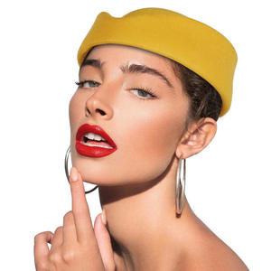 MADESHINE Teardrop Fascinator Base Diseño dulce Sombrero de azafata Fieltro Azafatas Pastillero Sombrero de azafata para ropa informal - Product Image 6