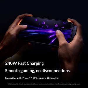 Câble de charge tressé USB-C super rapide 240W 2-en-1 avec support de téléphone et support de jeu, ne gêne pas la main <span class=keywords><strong>pour</strong></span> iPhone 17 - Product Image 3