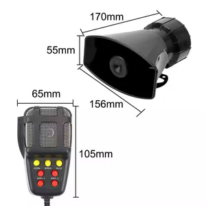 DC 12V 100W Waterdichte Enkelvoudige Spoel Hoge Gevoeligheid 3-Tonen <span class=keywords><strong>Alarm</strong></span> met Opname - Motorfiets & Voertuig Veiligheidswaarschuwingsluidspreker - Product Image 2