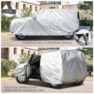 Housse de protection extérieure pour voiture, résistante au soleil, à la pluie, à la neige, anti-givre, pour Jeep Wrangler JK JL CJ YJ TJ 1987-2019 - Product Image 3