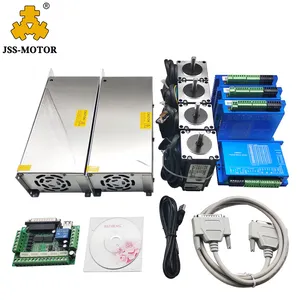 CNC 4 Trục Nema23 3NM Vòng Khép Kín Điều Khiển Động Cơ Bước Kit HSS57 + CNC Điều Khiển