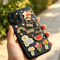 Autocollant en métal émaillé en forme de carte de Palestine avec texte arabe, 2-3 cm, en alliage de zinc, pour téléphone, fabrication sur mesure de haute qualité