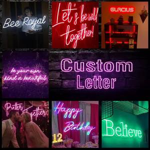 Decorazione luminosa luce al Neon segno di natale camera da letto soggiorno decorazione casa al Neon insegne - Product Image 5