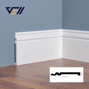 <span class=keywords><strong>Plinthe</strong></span> murale VELL en polystyrène PS, 5 pouces de hauteur, blanche, pour la décoration du salon et de la chambre - Product Image 2