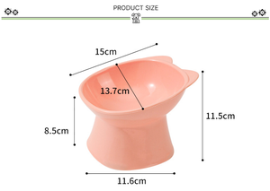 Personalizável rosa plástico gato tigela design anti-chateado arredondado características versáteis para cães animais requer caixa de carregamento embalado - Product Image 4