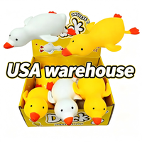 Entrepôt USA : Jouet anti-stress géant en forme de canard de 36 cm, canard jaune mignon, jouet de décompression, jouet promotionnel