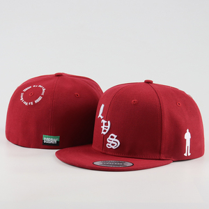 Grosir 6 Panel kustom 3D topi pinggiran datar Logo bordir topi Snapback modis dipasang topi Hip Pop Polyester topi basket dipasang - Product Image 1