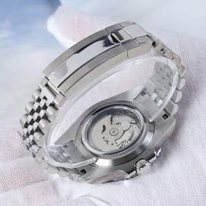นาฬิกาข้อมือ MINUTETIME รุ่นสั่งทำพิเศษ NH35 ประดับเพชร สีน้ำเงิน ระบบจักรกลอัตโนมัติ หน้าปัด NH35 กันน้ำ 10 บาร์ นาฬิกาข้อมือหรูสำหรับผู้ชาย - Product Image 4