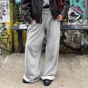 OEM Manufacturer Wholesale Breathable Mid Elastic Waist Streetwear <b>Jogger</b> Track Pant Baggy Sweat Trouser Oversized <b>Wide</b> <b>Leg</b> - Product Image 2