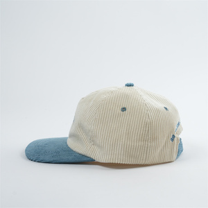 Cappelli in Velluto a Coste a 5 Pannelli Yukaihe con Visiera Leggermente Curva, Cappelli Non Strutturati Personalizzati Stile Papà - Product Image 4