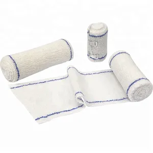 Atadura elástica 100% de algodão, melhor preço de bandagem crepe médica para pé