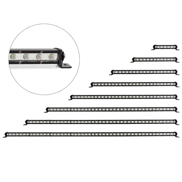 Laser Led Light bar 18w 36w 54w 72w 90w 108w 144w 180w Single Row Super Slim Light Bar for Offroad Car Spot Auto Led Light bar