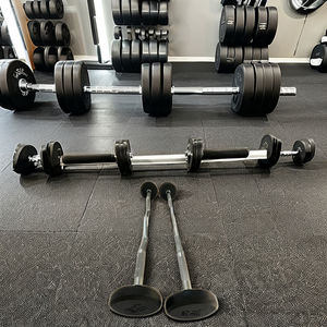 Barre de musculation en acier chromé à chaud pour usage commercial, avec poignée antidérapante confortable et capacité de charge intégrale, idéale pour hommes. - Product Image 4