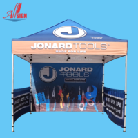 3X3 10ft pop up automatique promotionnel pliant impression personnalisée auvent d'événement Pop up tente