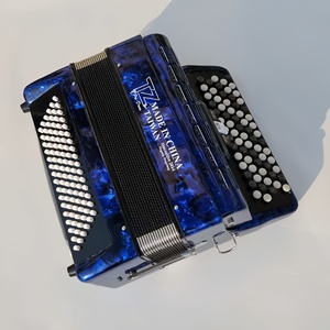 Professionelles Diatonisches <span class=keywords><strong>96</strong></span>-Bass Drei-Ton-Zusammenstellungs-Bayan-Akkordeon Knopfakkordeon Leichtgewichtiges Akkordeon - Product Image 1