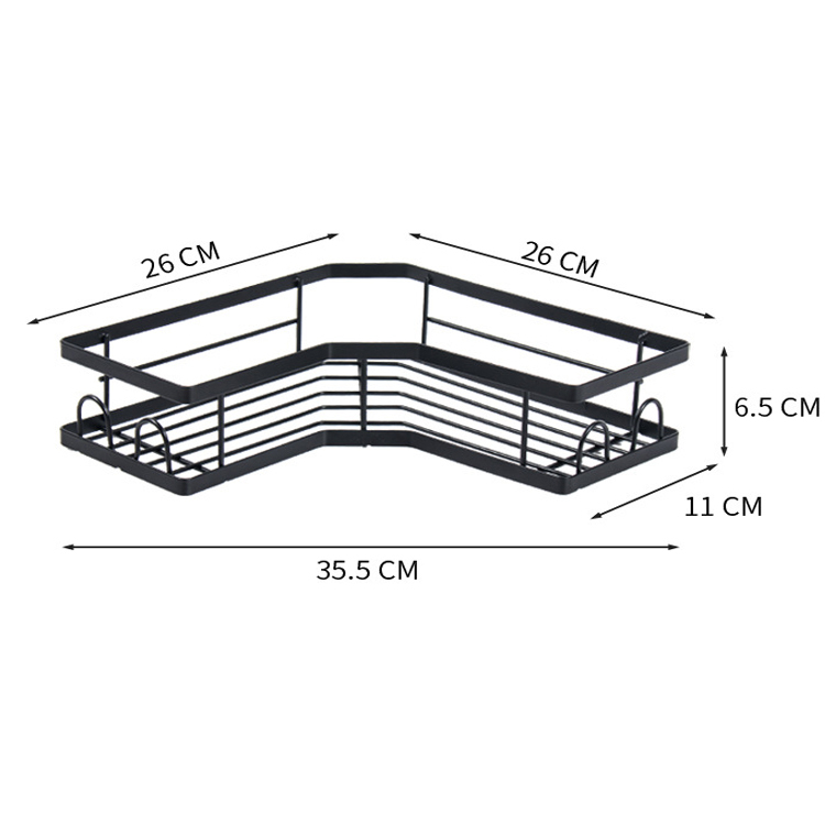 Wall Mounted Bathroom Kitchen Organizer Rack