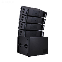 Double subwoofer 18 pouces Line Array Pro Sound Speakers System Power Amplifier Professional Stage Music Sound equipment Full Set