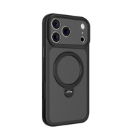 Étui de téléphone avec support rotatif à 360° pour iPhone 18 Pro Max, coque magnétique mate pour iPhone 17 16 15 14 13 12 11 et Samsung