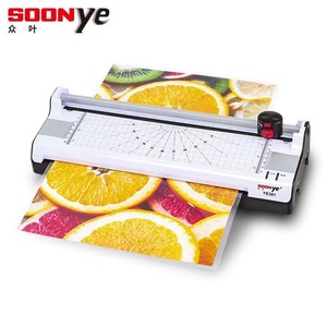 A3 <b>Laminator</b> With Paper Cutting And Beveling Function For Photo And Book Lamination Quiet Operation 330mm Glue Width - Product Image 3