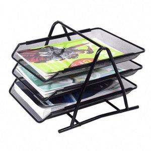 Organizador de Escritorio de Malla de 3 Niveles para Documentos y Cartas, Precio Bajo de Fábrica China - Product Image 3