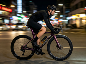 Cadre de vélo de route en carbone aérodynamique avec câblage interne complet, compatible freins à disque Flat Mount, ULTEGRA Di2, peinture personnalisée, vente en gros - Product Image 3