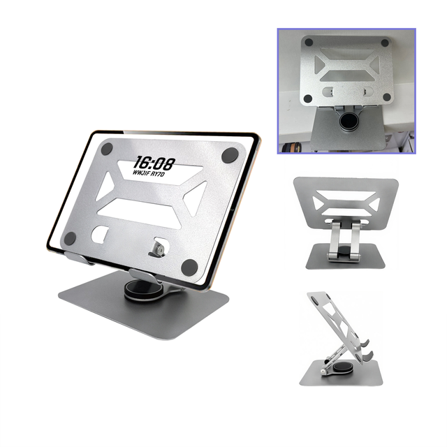 Suibo Ergonomic 360 Degree Adjustable Aluminum Tablet Stand Ipad Pro Carbon Steel Multi Angle Comfortable Desktop Tablet Stand