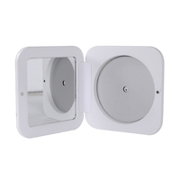 Rond blanc bambou simple fard à paupières étui Compact poudre conteneur écologique vide surbrillance fard à joues emballage