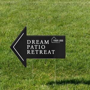 Fade Proof UV Protected <b>Customized</b>-Yard-Signs-18x24-with-H for Private Parking Garden - Product Image 6