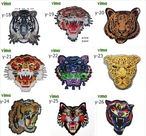 En la etiqueta de la ropa Lentejuelas Fpatch Badgech Hierro Venta al por mayor Bordado personalizado Tigre Unicornio Tela 3D PVC OEM Parches Fieltro 100 piezas - Product Image 6