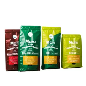 Selezione di Mix di caffè macinato italiano di vendita caldo sacchetto di caffè in plastica da 500g per caffetterie