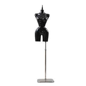 Mannequin <span class=keywords><strong>Femme</strong></span> Courbes BBL Demi-<span class=keywords><strong>Buste</strong></span> Forme Robe Taille S Hancches Poitrine Torse Féminin Support Doré Présentoir Vitrine - Product Image 4