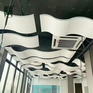 TianGe isolamento acustico pannello in fibra minerale insonorizzazione in fibra di vetro sospensione 600x600 acustica mattonelle del soffitto prezzo