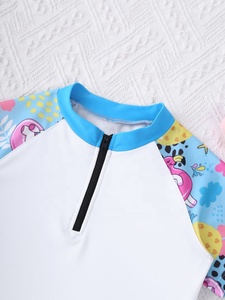 4-14 2pcs Kids Girls Swimming Suit Dress With Shorts Set Beach Swimwear Maillots de bain pour les sports nautiques Vacation Pool Water Park - Product Image 3