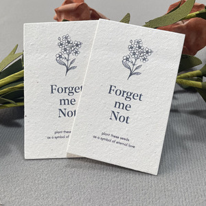 Biểu Tượng Tùy Chỉnh In Ấn Cảm Ơn Bạn Giấy Cho Doanh Nghiệp Nhỏ Thân Thiện Với Môi Nhà Máy Phân Hủy Sinh Học Hạt Giống Hoa Thẻ Với Có Thể nhìn thấy Hạt Giống - Product Image 3