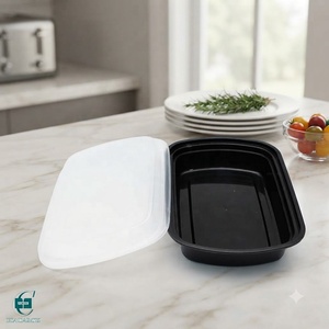 Contenedores Desechables de PP para Alimentos con Tapas, Cajas de Plástico para Comida para Llevar, para Restaurantes, Catering y Entrega a Domicilio - Product Image 1