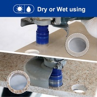 Diamante soldado al vacío, sierra perforadora Dekton, broca de núcleo de diamante de mármol cerámico, herramientas de perforación de granito, múltiples orificios para baldosas de porcelana
