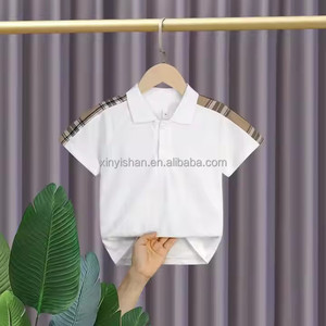 Thời trang nhập khẩu trẻ em đồng phục học sinh, cotton sinh viên, Áo thun bé trai và Áo polo bé trai - Product Image 5